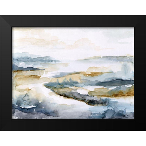 Estuary I Black Modern Wood Framed Art Print by Nan