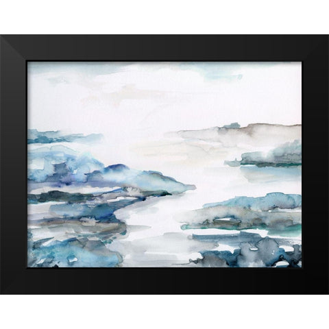 Estuary II Black Modern Wood Framed Art Print by Nan