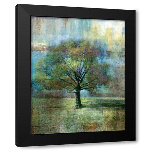 Dream Field Black Modern Wood Framed Art Print by Nan