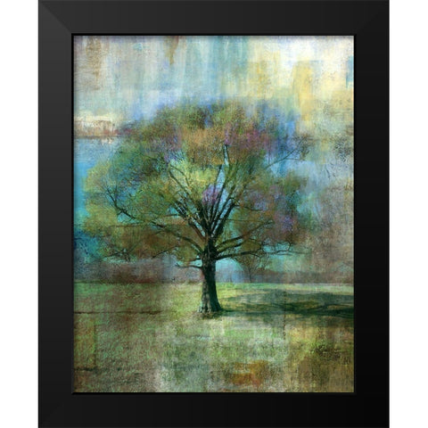 Dream Field Black Modern Wood Framed Art Print by Nan