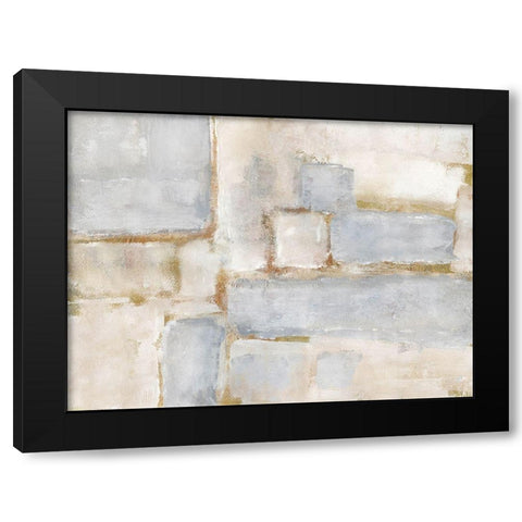 Terrazza II Black Modern Wood Framed Art Print with Double Matting by Pattinian, Merri
