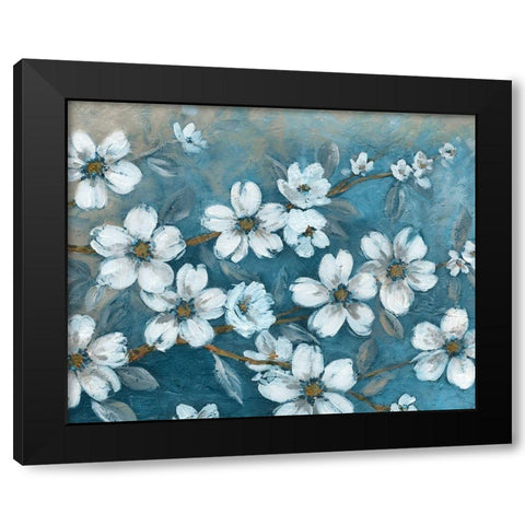 Blossoms of Evening Black Modern Wood Framed Art Print by Robinson, Carol