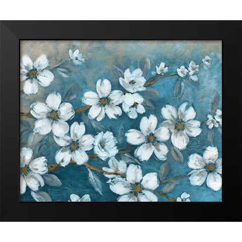 Blossoms of Evening Black Modern Wood Framed Art Print by Robinson, Carol