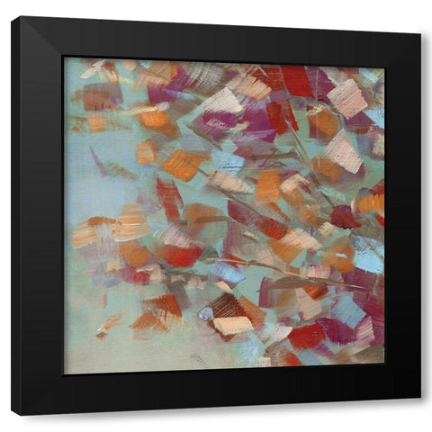 Confetti Party II Black Modern Wood Framed Art Print with Double Matting by Swatland, Sally
