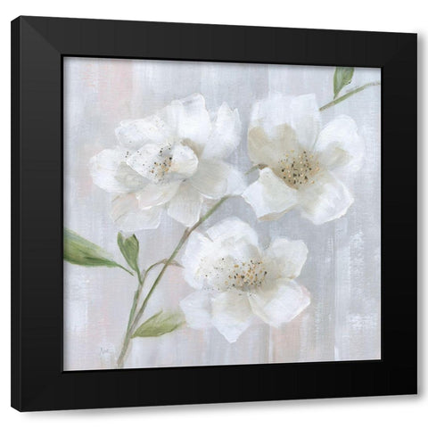 Garden Dreams I Black Modern Wood Framed Art Print with Double Matting by Nan