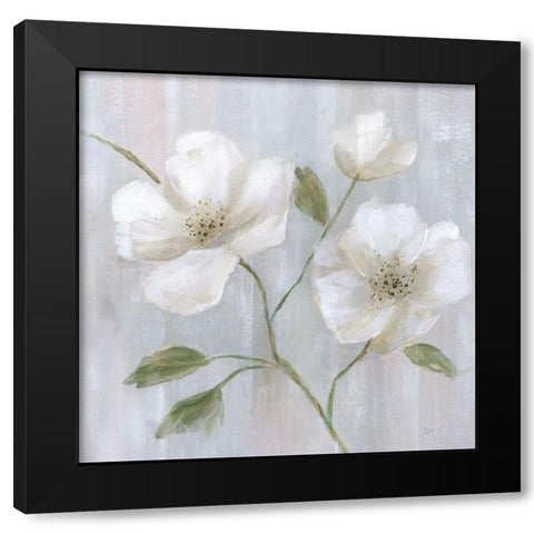 Garden Dreams II Black Modern Wood Framed Art Print by Nan