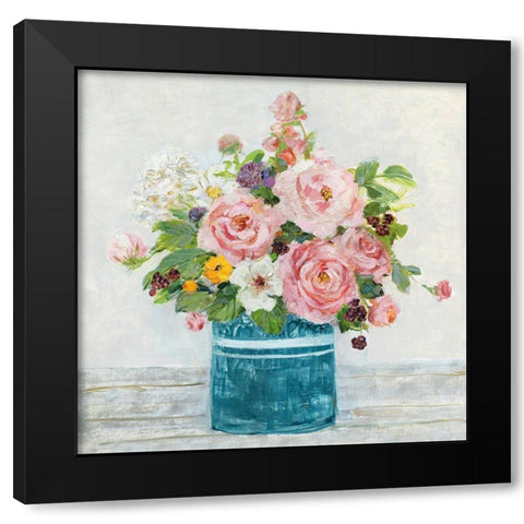 Cottage Garden I Black Modern Wood Framed Art Print with Double Matting by Swatland, Sally