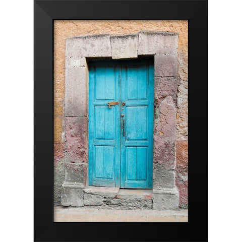 Topaz Door Black Modern Wood Framed Art Print by Eggers, Julie