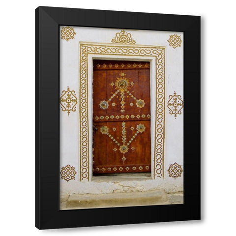 Oasis Door Black Modern Wood Framed Art Print with Double Matting by Pavon, Aldo