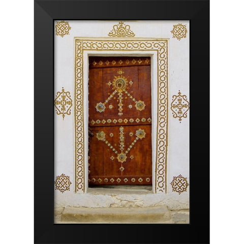 Oasis Door Black Modern Wood Framed Art Print by Pavon, Aldo