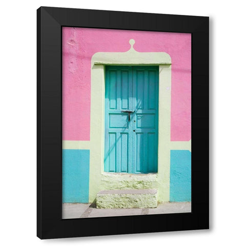 San Miguel Door Black Modern Wood Framed Art Print with Double Matting by Eggers, Julie