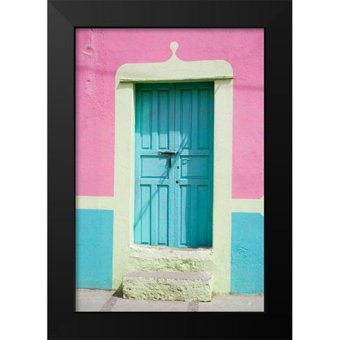 San Miguel Door Black Modern Wood Framed Art Print by Eggers, Julie