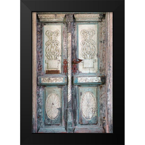 Baltic Door Black Modern Wood Framed Art Print by Zwick, Martin