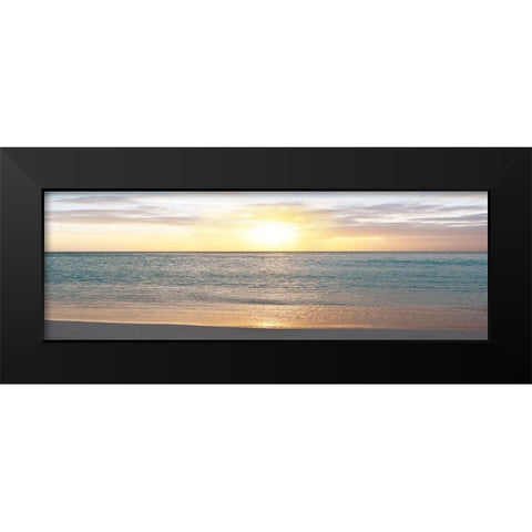 Sunset Reflection Black Modern Wood Framed Art Print by Carpentieri, Natalie