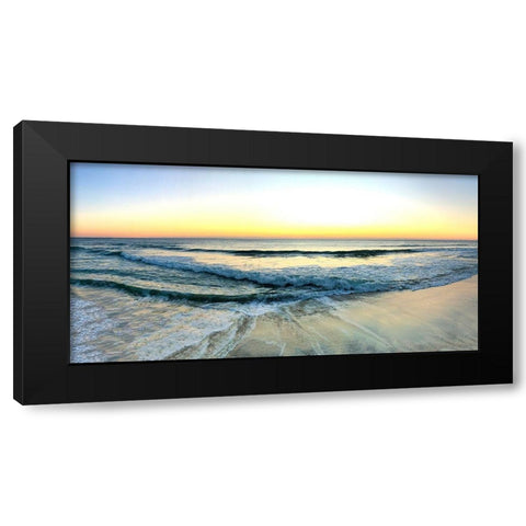 West End Sunrise Black Modern Wood Framed Art Print by Carpentieri, Natalie