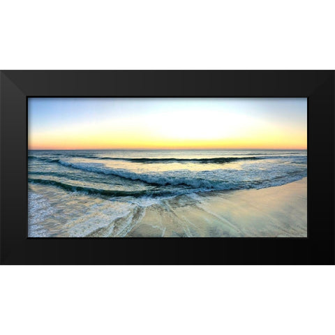 West End Sunrise Black Modern Wood Framed Art Print by Carpentieri, Natalie