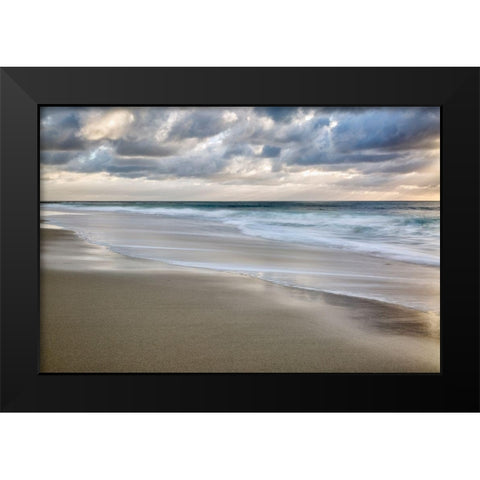 La Jolla Sunset Black Modern Wood Framed Art Print by Collins, Ann