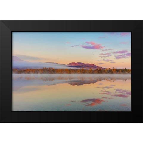 Waterton Lakes Black Modern Wood Framed Art Print by Haney, Chuck