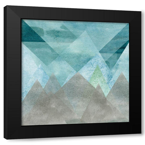 Triangle Mountain Black Modern Wood Framed Art Print with Double Matting by Craven, Katrina
