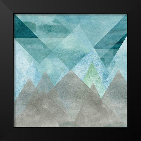 Triangle Mountain Black Modern Wood Framed Art Print by Craven, Katrina