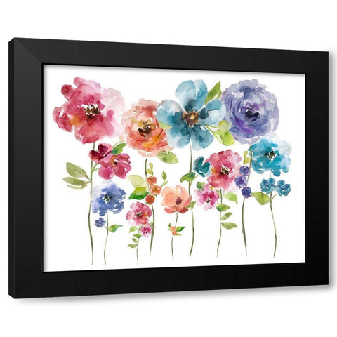 Belle Boutique Arrangement Black Modern Wood Framed Art Print by Robinson, Carol