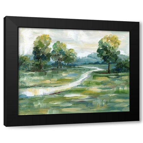 Summer Light Black Modern Wood Framed Art Print by Nan