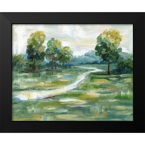 Summer Light Black Modern Wood Framed Art Print by Nan