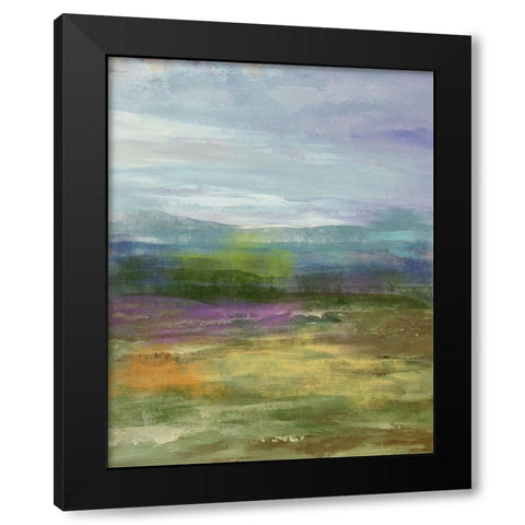 Highland Black Modern Wood Framed Art Print with Double Matting by Nan