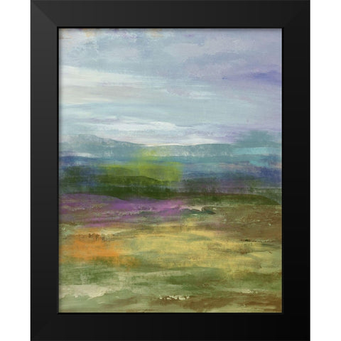 Highland Black Modern Wood Framed Art Print by Nan