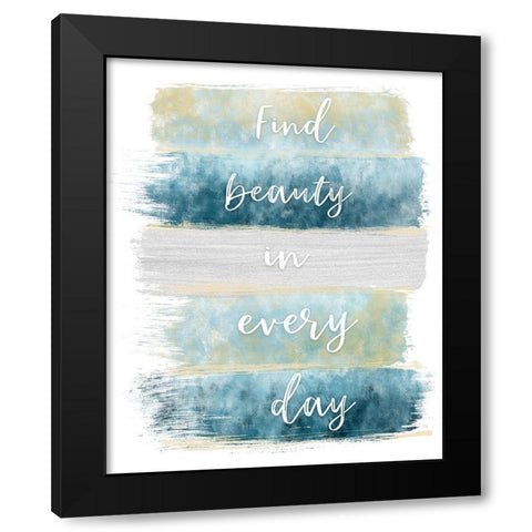 Find Beauty Black Modern Wood Framed Art Print by Carpentieri, Natalie