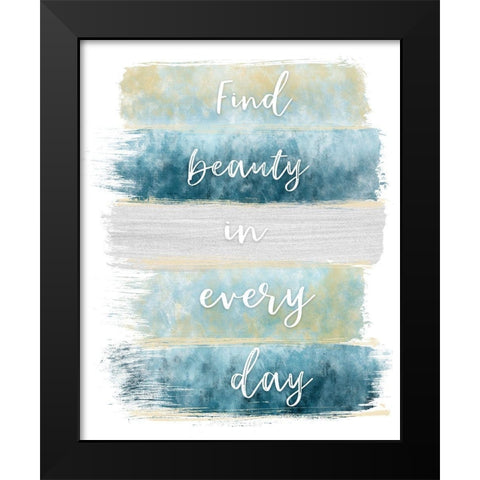 Find Beauty Black Modern Wood Framed Art Print by Carpentieri, Natalie