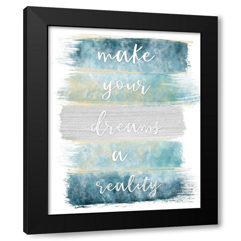 Dreams Realty Black Modern Wood Framed Art Print by Carpentieri, Natalie