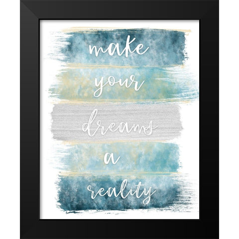 Dreams Realty Black Modern Wood Framed Art Print by Carpentieri, Natalie