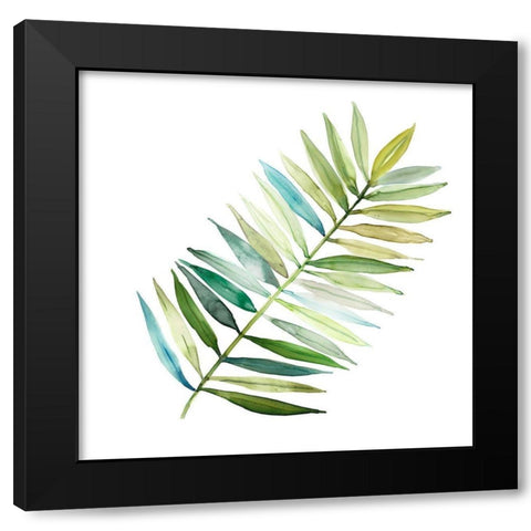 Palm Frond II Black Modern Wood Framed Art Print by Robinson, Carol