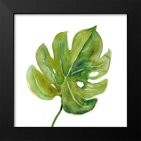 Tropical Frond I Black Modern Wood Framed Art Print by Robinson, Carol