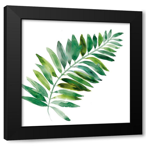 Tropical Frond II Black Modern Wood Framed Art Print by Robinson, Carol