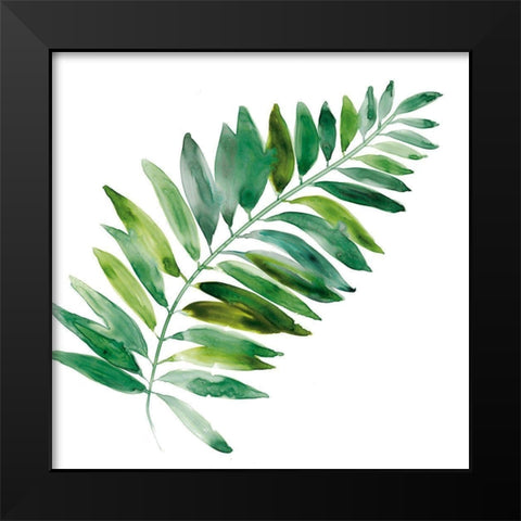 Tropical Frond II Black Modern Wood Framed Art Print by Robinson, Carol