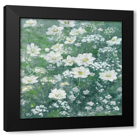 Springtime Black Modern Wood Framed Art Print with Double Matting by Swatland, Sally