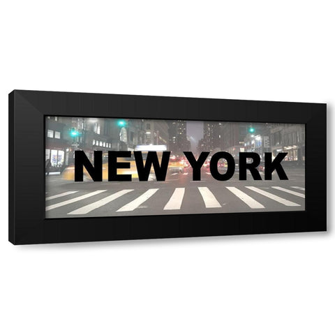 Crossing New York Black Modern Wood Framed Art Print by Jill, Susan