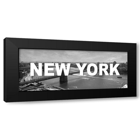 New York Black Modern Wood Framed Art Print by Jill, Susan