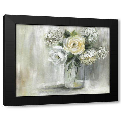 Summer Nuance II Black Modern Wood Framed Art Print with Double Matting by Nan