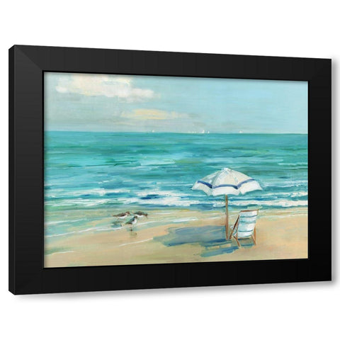 Simply Summer Black Modern Wood Framed Art Print with Double Matting by Swatland, Sally