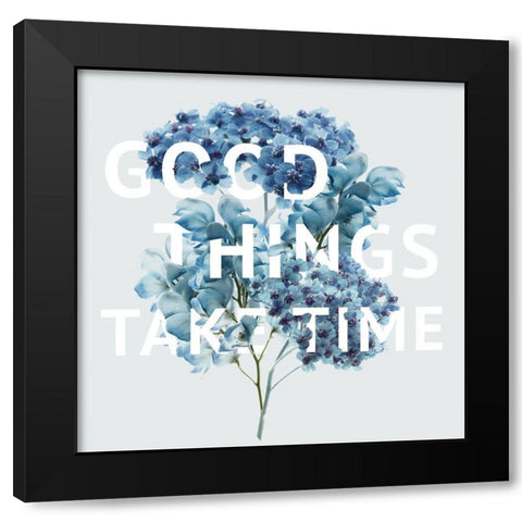 Good Things Take Black Modern Wood Framed Art Print with Double Matting by Delimont, Danita