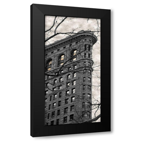 Flatiron Building Black Modern Wood Framed Art Print by Jill, Susan