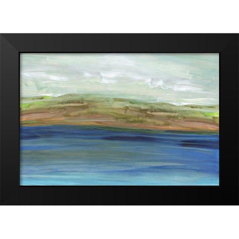 Waters Edge Black Modern Wood Framed Art Print by Jill, Susan