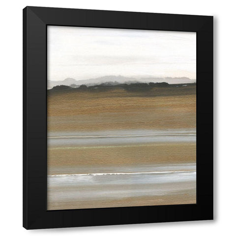 Field of Gold I Black Modern Wood Framed Art Print by Jill, Susan