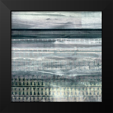 By The Bay II Black Modern Wood Framed Art Print by Jill, Susan