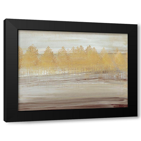 Golden Forest Black Modern Wood Framed Art Print with Double Matting by Jill, Susan