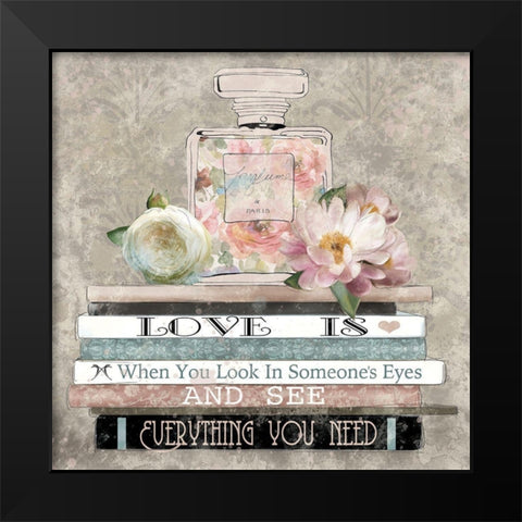 Perfume Love Black Modern Wood Framed Art Print by Robinson, Carol