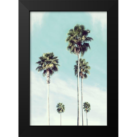 Vintage Palm Black Modern Wood Framed Art Print by Carpentieri, Natalie